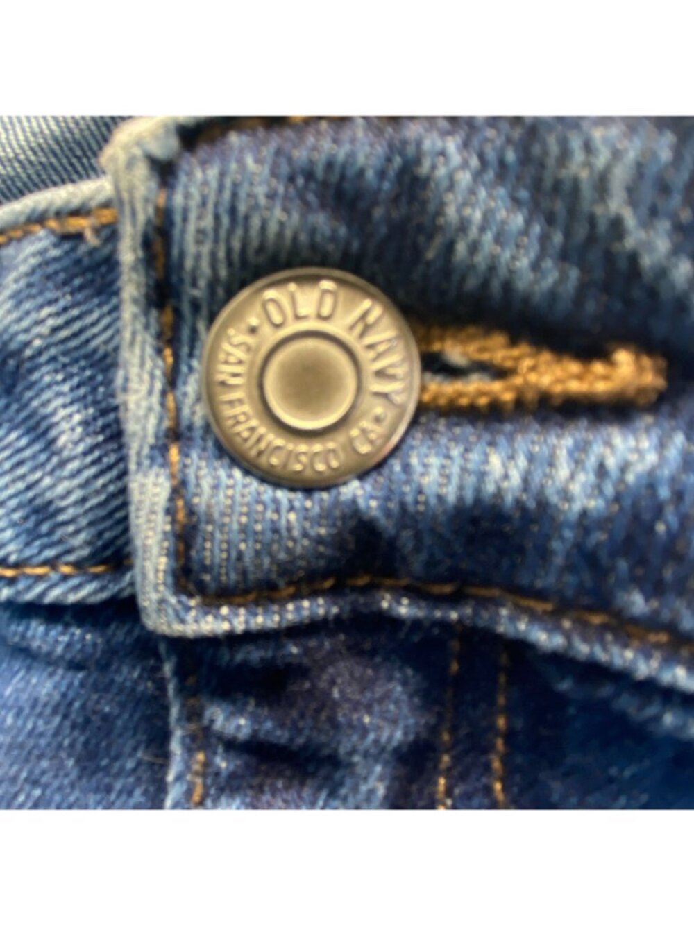 Old Navy Baggy Wide Leg Jeans Womens 16 Blue Y2K Skater Grunge Utility - Picture 9 of 13